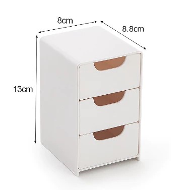 Muji dupe 3-drawer mini cabinet for desk Cute Decor for Study Desk
