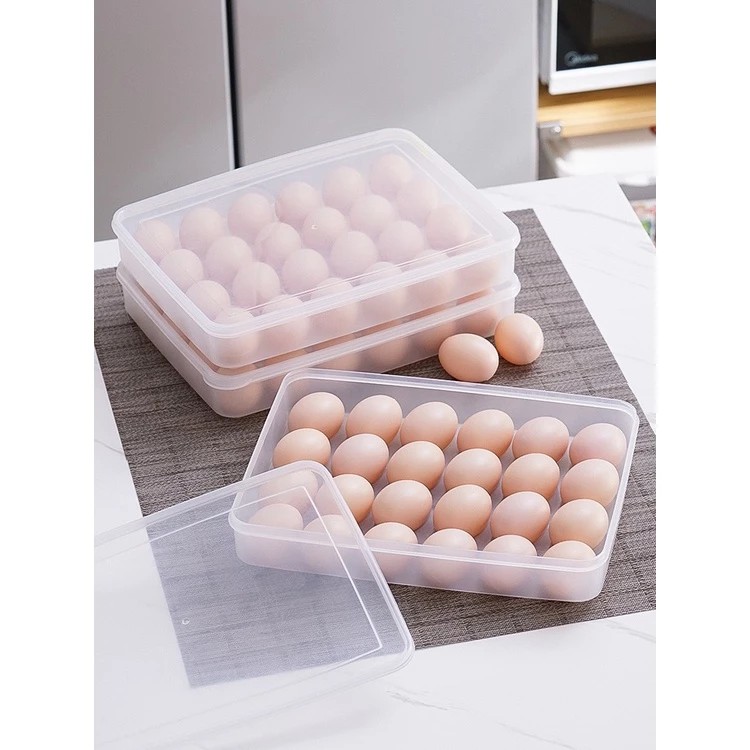 Combo 3 hộp đựng trứng 24 quả AMIZIN Khay đựng trứng thông minh để tủ lạnh Hàng cao cấp