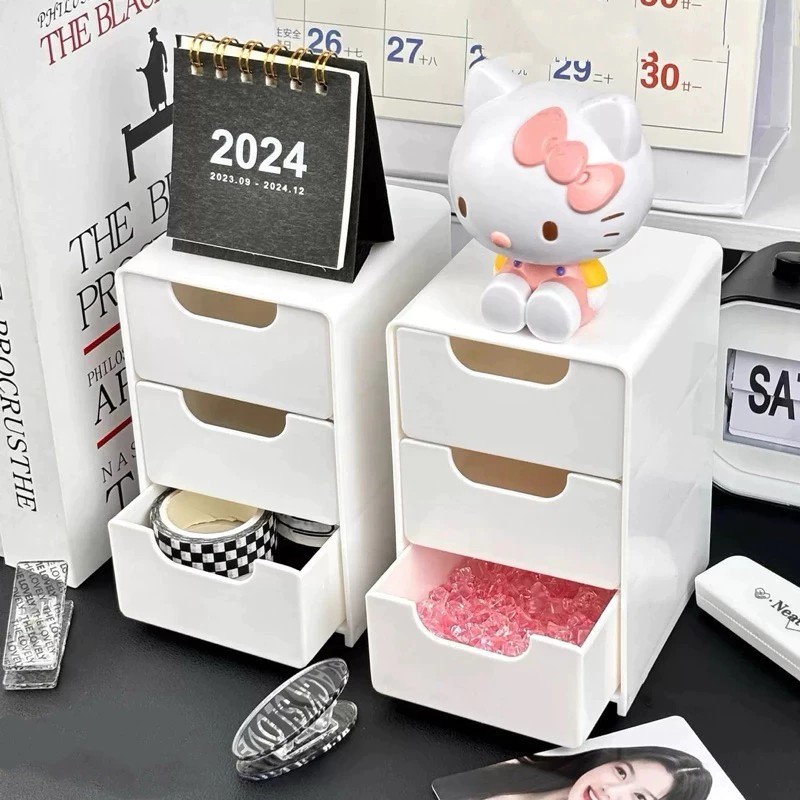 Muji dupe 3-drawer mini cabinet for desk Cute Decor for Study Desk