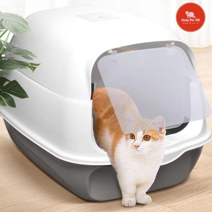 Hudy Pet VN Large Closed Cat Litter Box with Door - Cheap Cat Litter Box with Lid