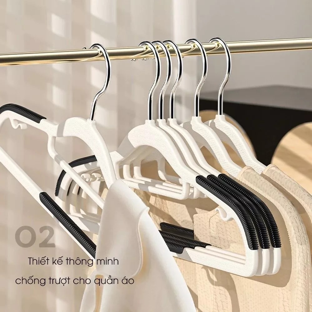 Combo of 20 Choice LS1-1282-102 High-Quality Plastic, Smart Anti-Slip, 360 Degree Multi-Functional Rotation Clothes Hangers