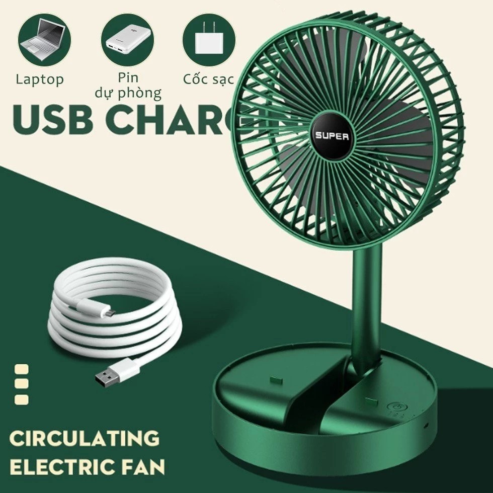 High Quality Foldable Desktop Rechargeable Fan_RECHARGEABLE FAN