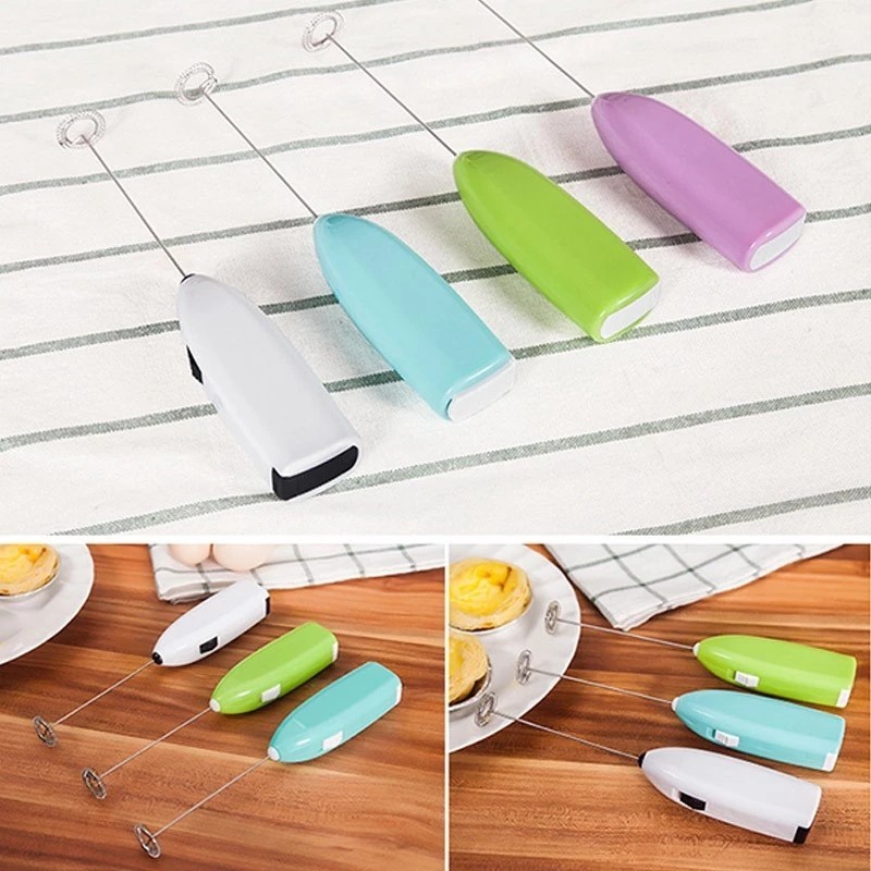 Mini handheld egg beater, coffee stirrer, latest foam maker, battery operated, convenient for travel and picnics