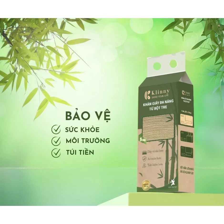 Choice Inno - 001 5-layer multi-purpose paper from Klinny bamboo pulp, strong, good absorption