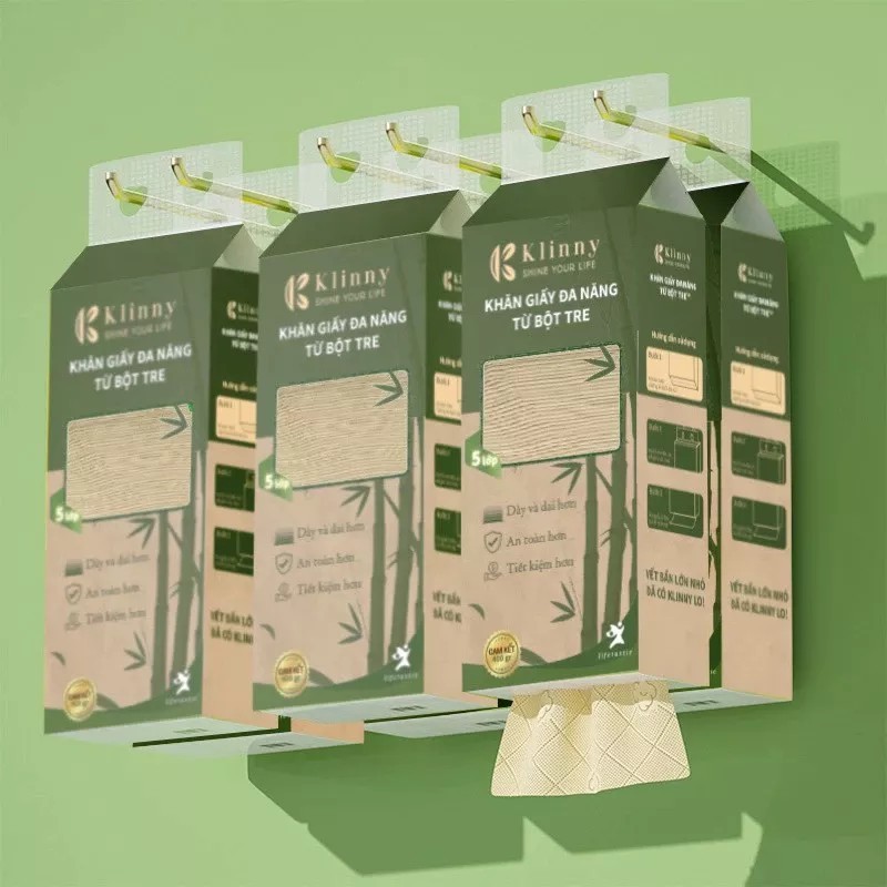 Choice Inno - 001 5-layer multi-purpose paper from Klinny bamboo pulp, strong, good absorption