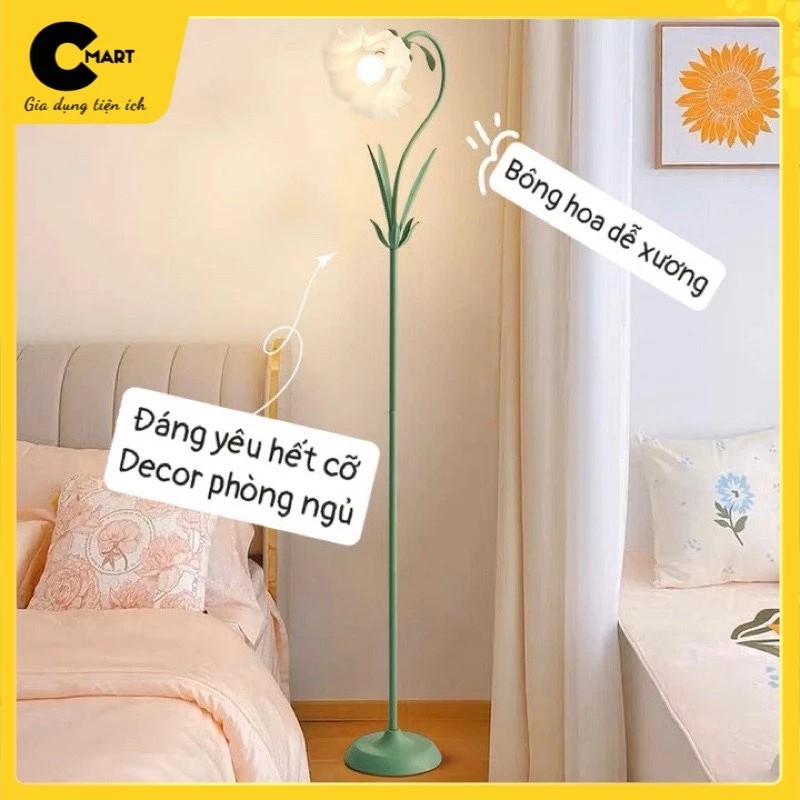 Retro Flower Tall Floor Lamp Floor Lamp