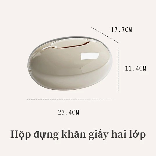 Simple style tissue box, double layer design tissue box, creative magnetic tissue box