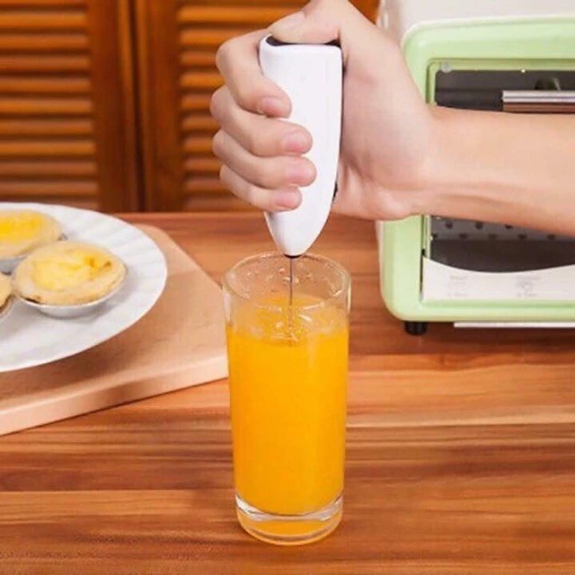 Mini handheld egg beater, coffee stirrer, latest foam maker, battery operated, convenient for travel and picnics