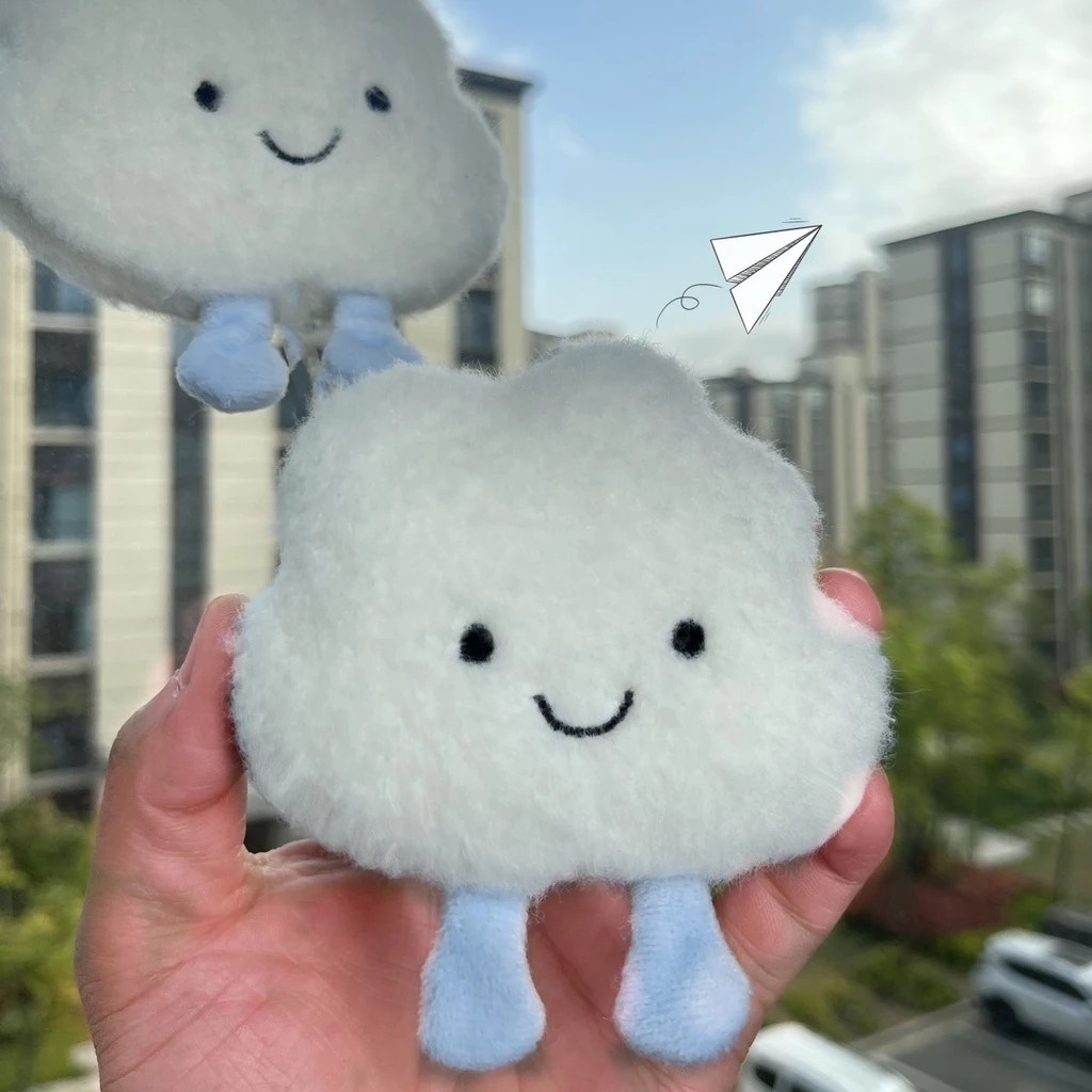 Cloud decoration creative home decoration cute ice cream style japanese style ins style hanging curtain bedroom door decoration face