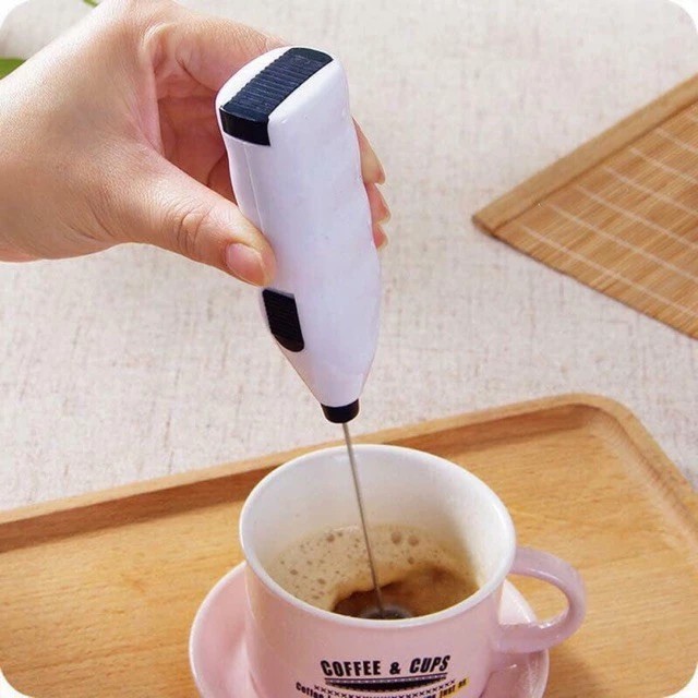 Mini handheld egg beater, coffee stirrer, latest foam maker, battery operated, convenient for travel and picnics