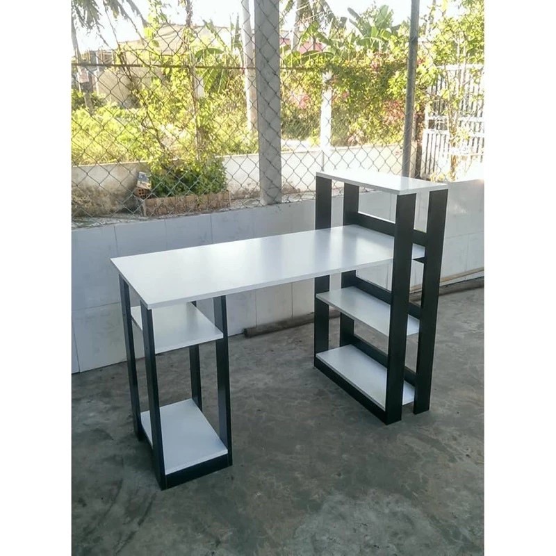 Sea Decor Study Desk with Bookshelf made of high quality scratch-resistant MDF wood