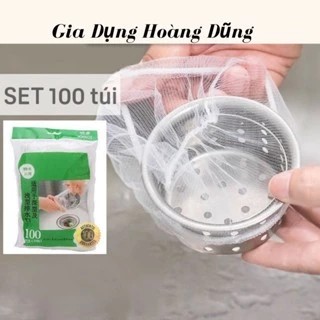 Combo of 100 sink filter bags, sink filter mesh bags, sink trash covers