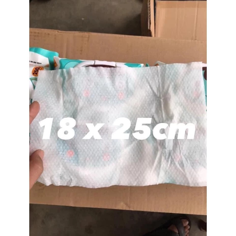 1 box of 30 packs of Baby Wipes 650 unscented wet wipes, size 18x24cm, safe for skin, large size, bi-fabric