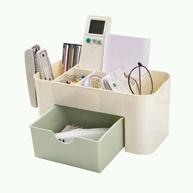 Multi-purpose cosmetic shelf with 1 tier and many convenient compartments, jewelry box 5392