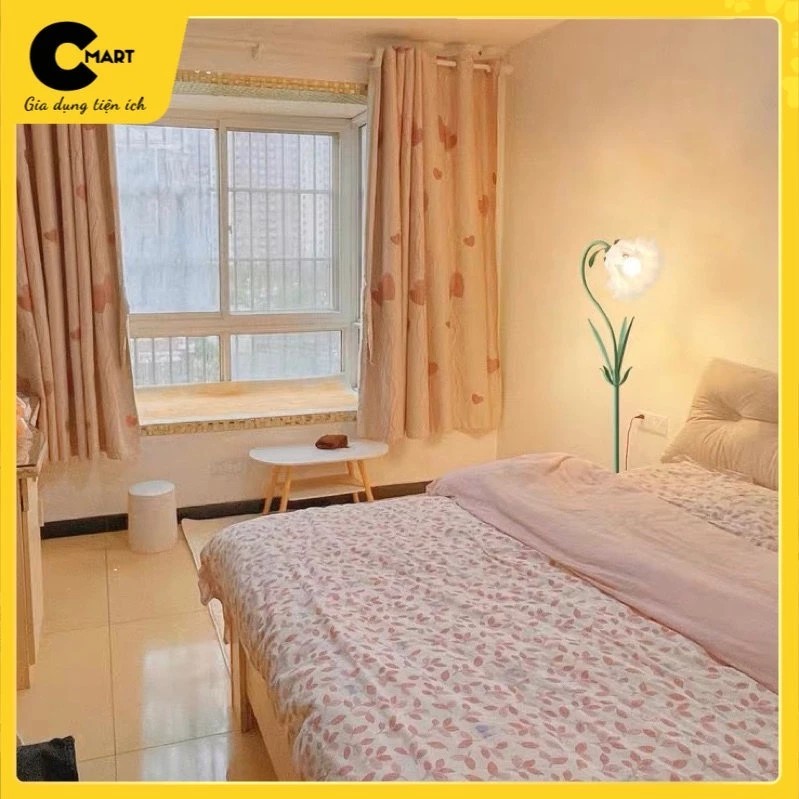 Retro Flower Tall Floor Lamp Floor Lamp