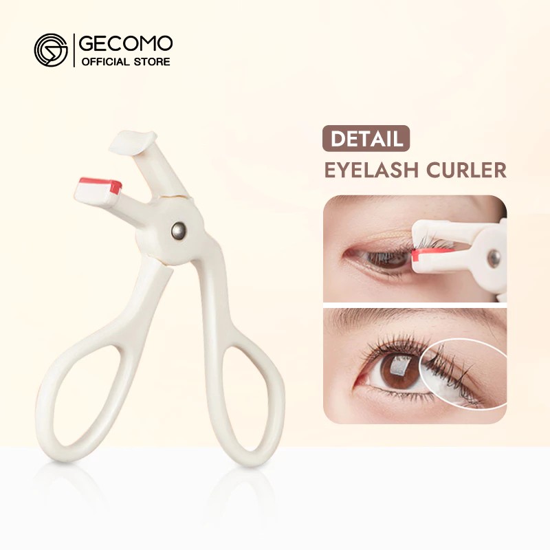 GECOMO Eyelash Curler Long Lasting Handheld Eyelash Curler Quick Fix Wide Angle Local Eyelash Curler