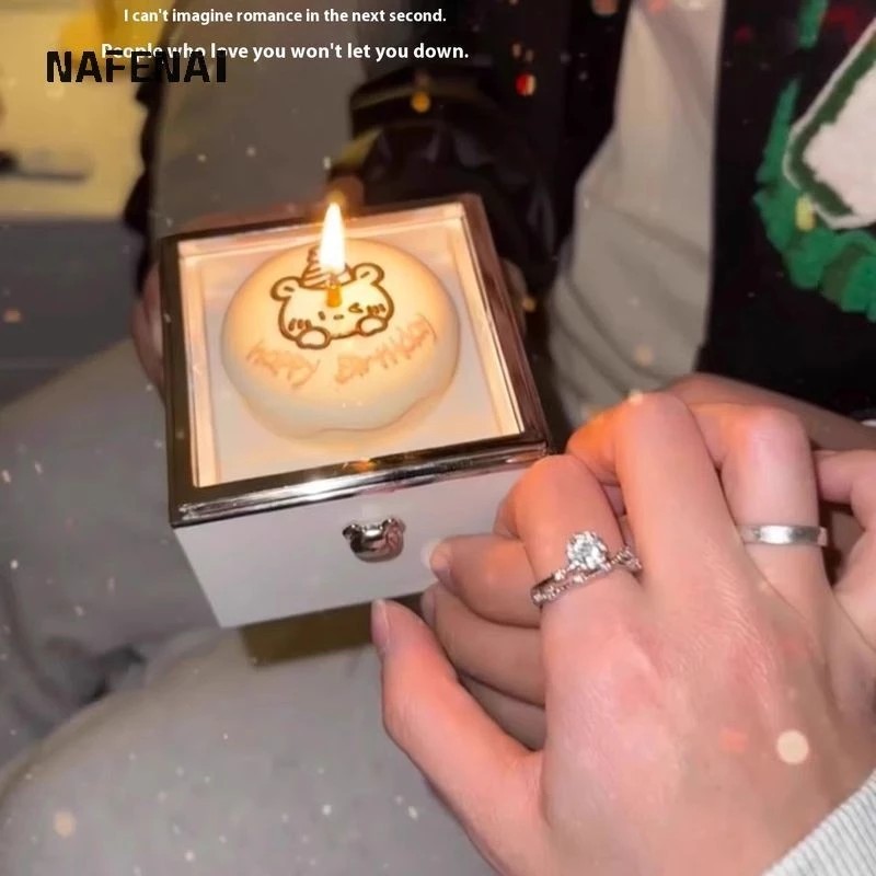 Creative Birthday Gift Box with Candle for Romantic Surprises