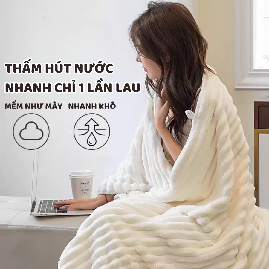 GreenHome Super Absorbent Bath Towel, Large Thick Roll Face Towel, High Quality Material, No Shedding