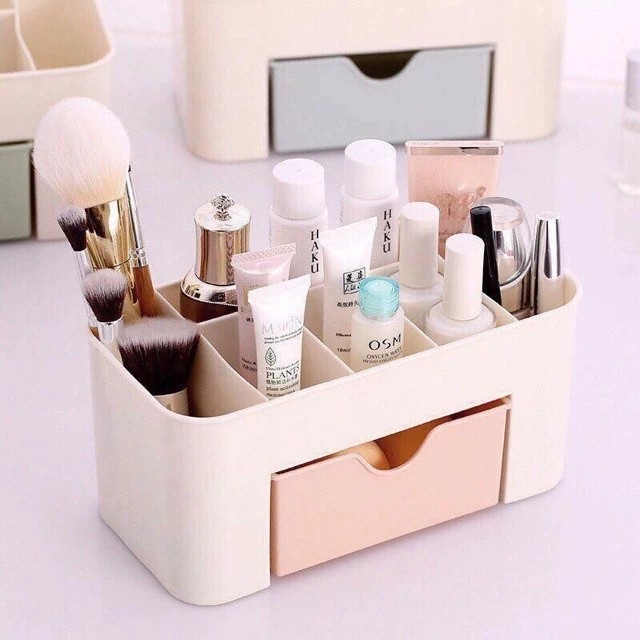 Multi-purpose cosmetic shelf with 1 tier and many convenient compartments, jewelry box 5392