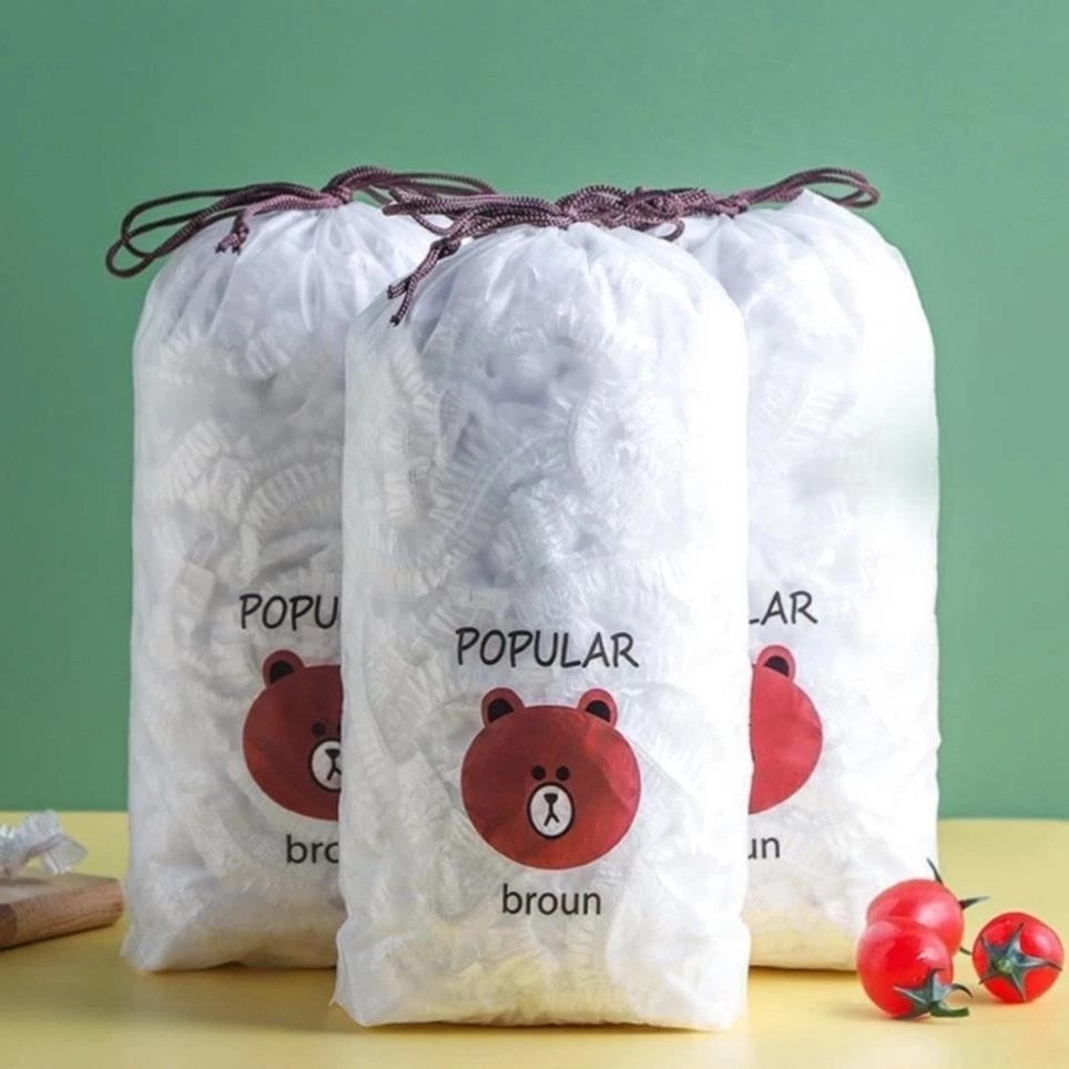 JYoohome stretchy PE food wrap bag with super strong elastic, Bear food wrap bag -2H94