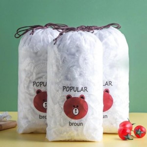 JYoohome stretchy PE food wrap bag with super strong elastic, Bear food wrap bag -2H94