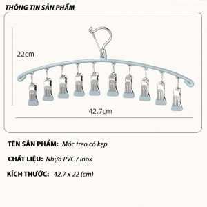 带10个夹子的衣架MQ-02带夹子的衣架，用于晾晒衣服、袜子、内衣和婴儿衣服，外覆PVC M