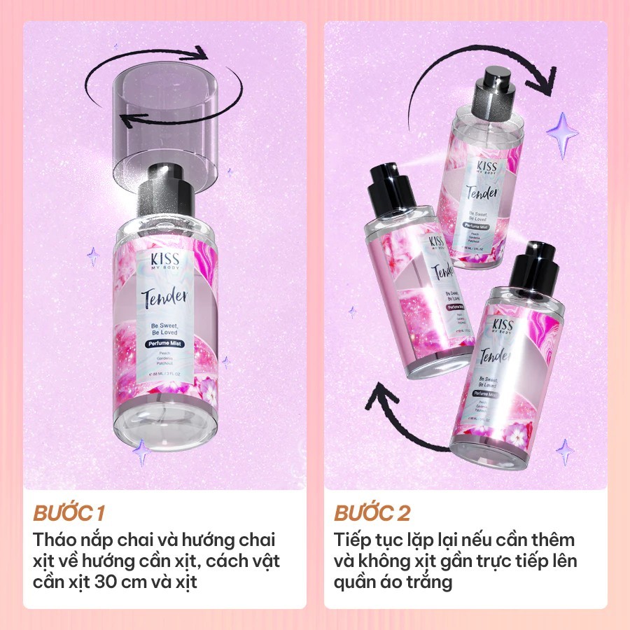 KISS MY BODY Perfume Mist - Crazy In Love Fragrance 88ml
