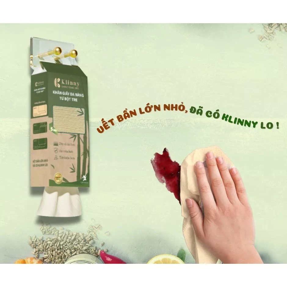 Choice Inno - 001 5-layer multi-purpose paper from Klinny bamboo pulp, strong, good absorption