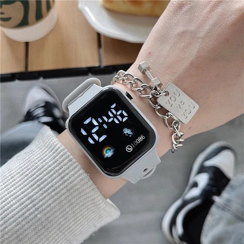 LP23 astronaut LED men's and women's watch, new style, comfortable rubber strap, fashionable