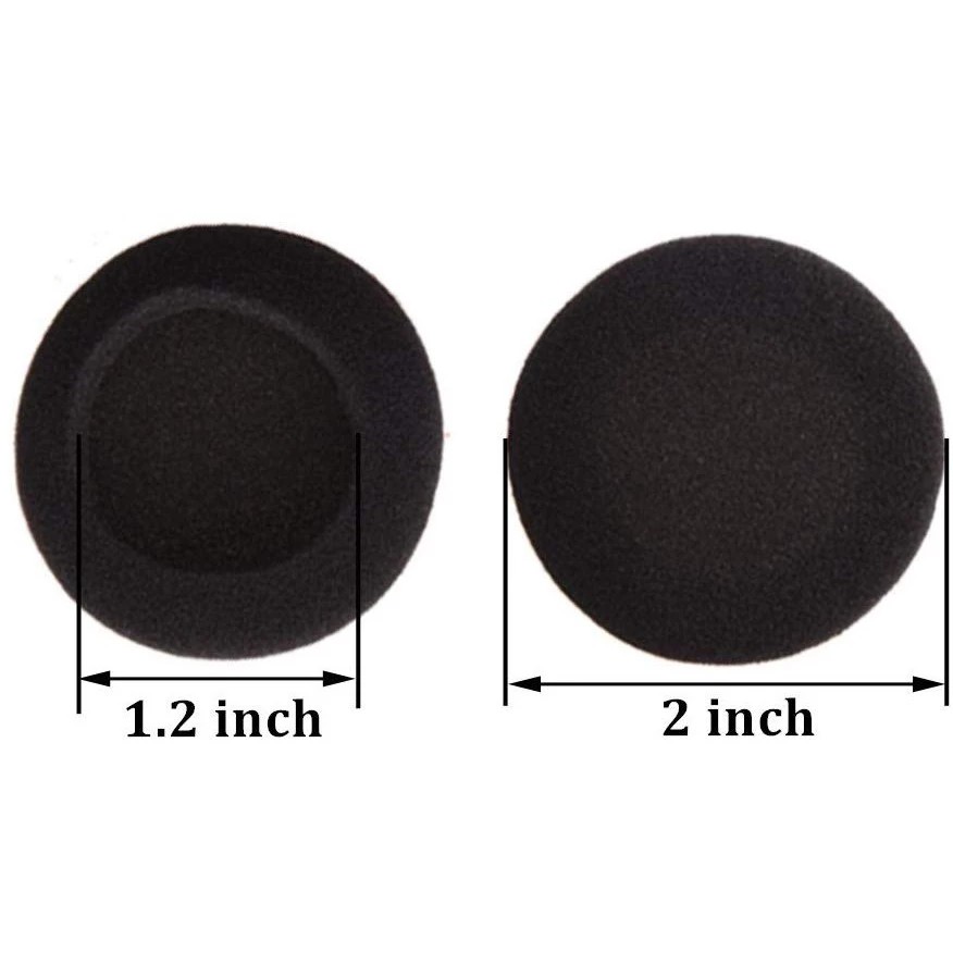 10Pcs Replacement Foam Ear Pads 50mm Ear Cushions for Headphones