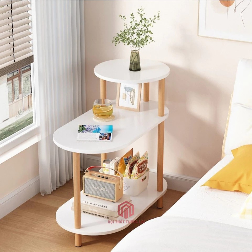 Beautiful wooden bedside shelf new model 2025 with convenient wheels