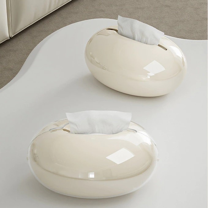 Simple style tissue box, double layer design tissue box, creative magnetic tissue box