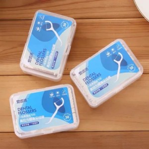 Hộp 50 Chiếc Tăm Chỉ Nha Khoa Dental Flossers Tiện Dụng Làm Sạch Răng