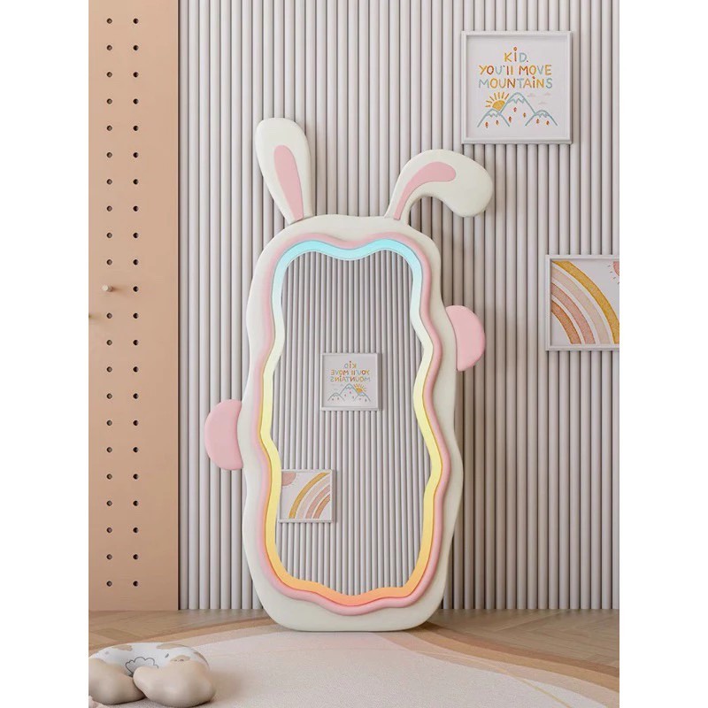 Felt Covered Rabbit Mirror SQUARE Head 1m6x1m including ears