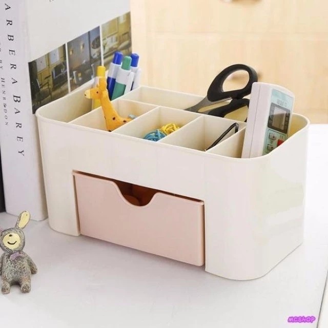 Multi-purpose cosmetic shelf with 1 tier and many convenient compartments, jewelry box 5392