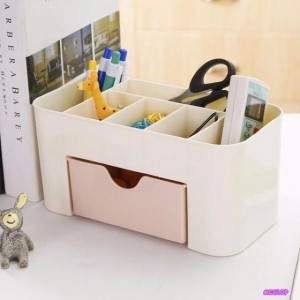 Multi-purpose cosmetic shelf with 1 tier and many convenient compartments, jewelry box 5392
