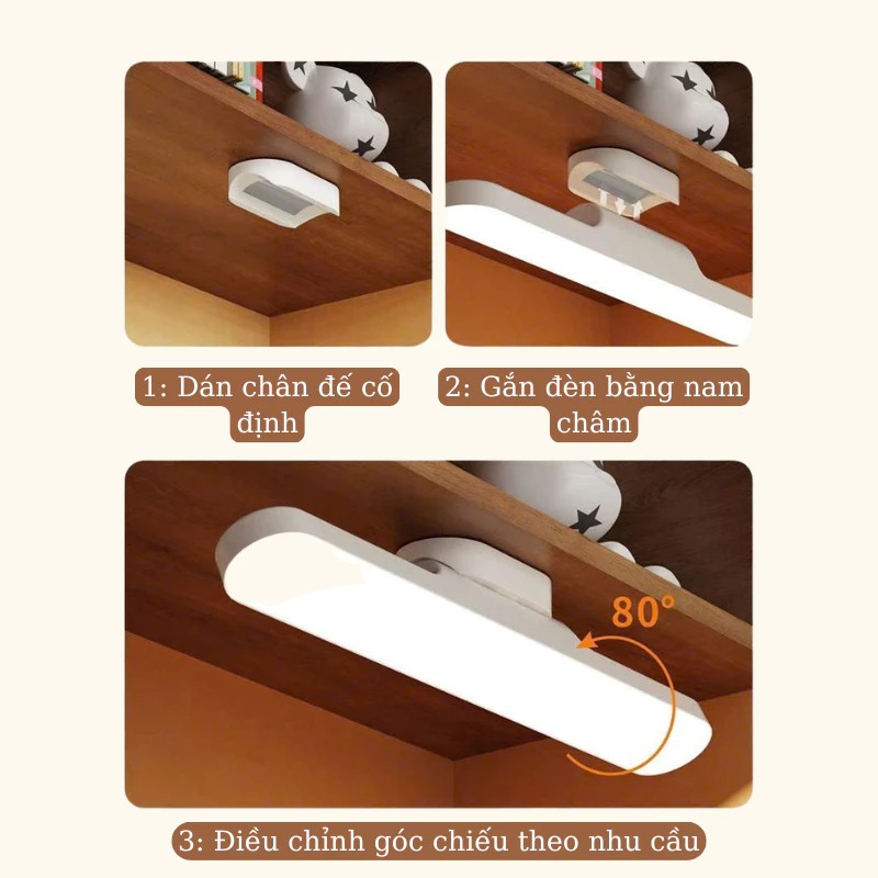 LED Study Lamp Anti-Myopia Eye Protection, Flexible Rotation, Magnetic Wall Mount, Rechargeable, Sensor, With Remote