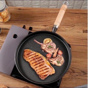 Non-Stick Cast Iron Pan for Baking Cakes, Cast Iron Pan for Pancakes, Non-Stick Frying Pan