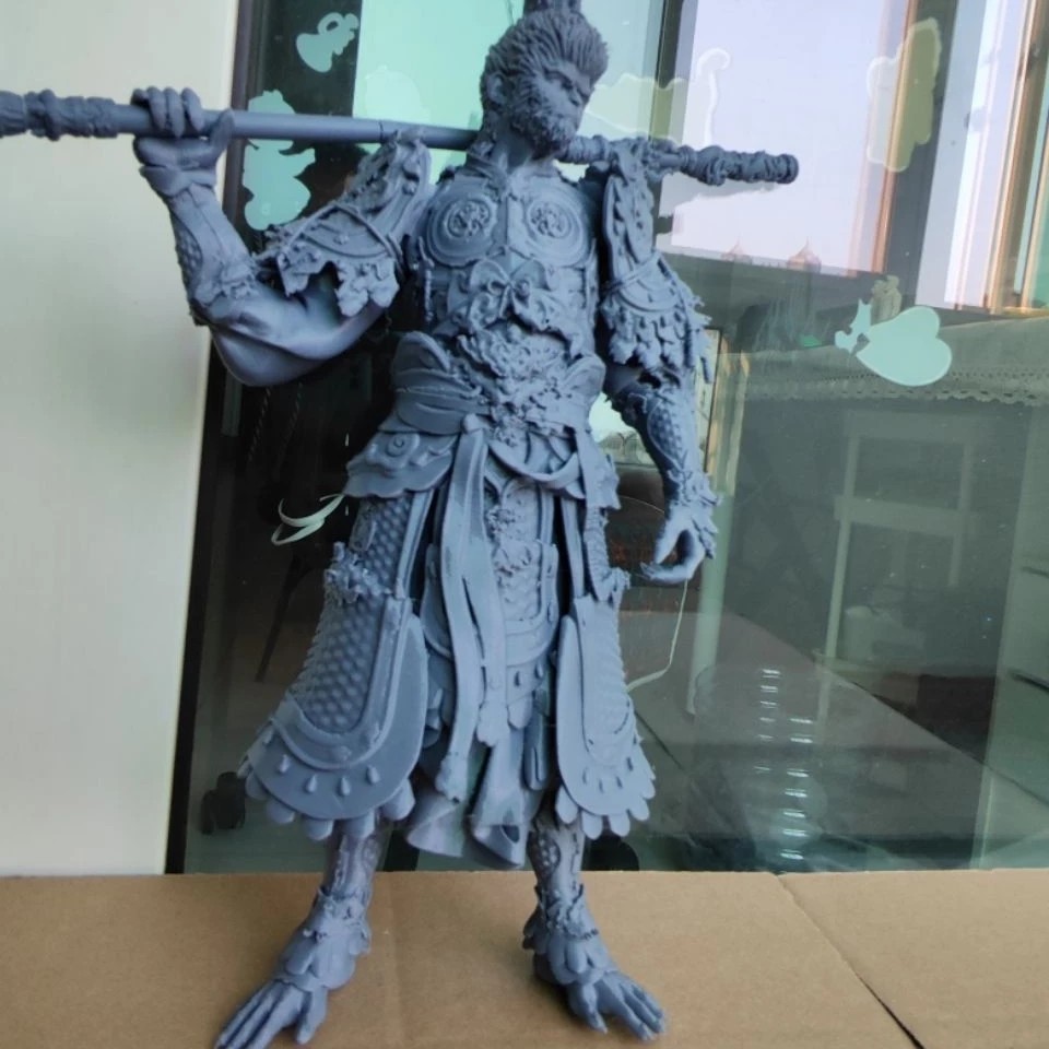 3D Model "Black Myth: Wukong" - Statue of the Mandate of Heaven of Sun Wukong, Legendary Character - Original White Model
