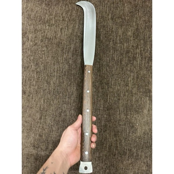 Machete, tree cleaver, garden knife, stainless steel SUPAP ship, ebony handle with solid steel handle