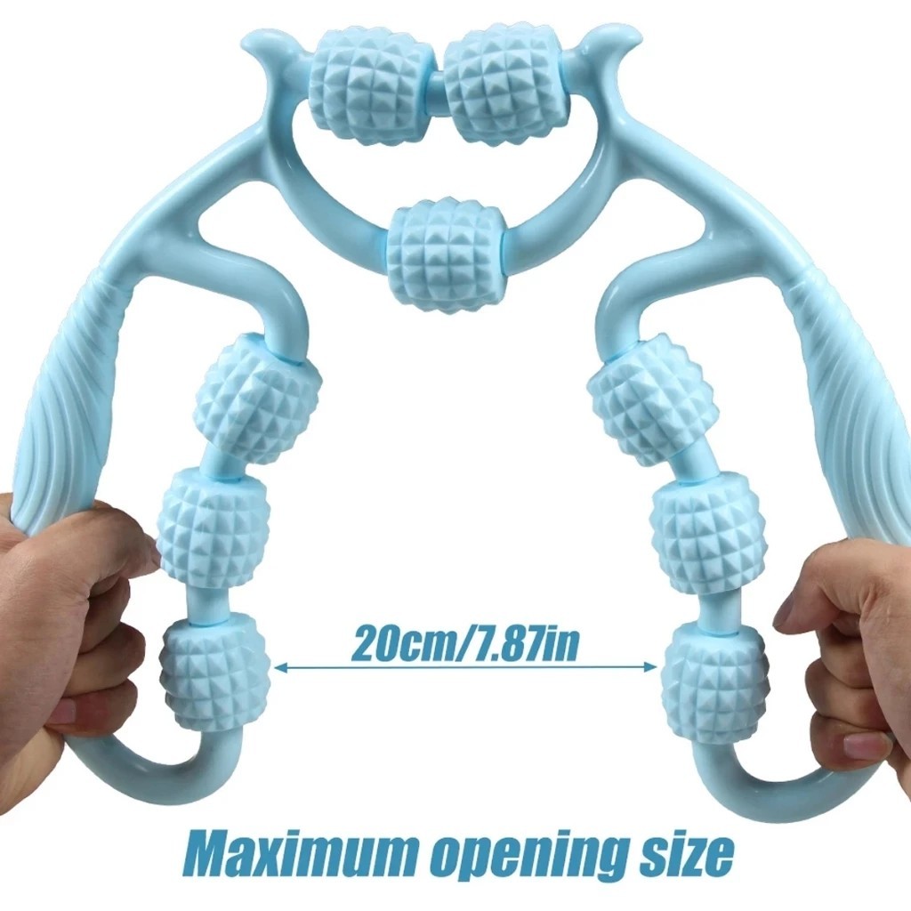 Physical therapy massage tool for limbs, neck and shoulders, recovery and stretching exercises 9 balls
