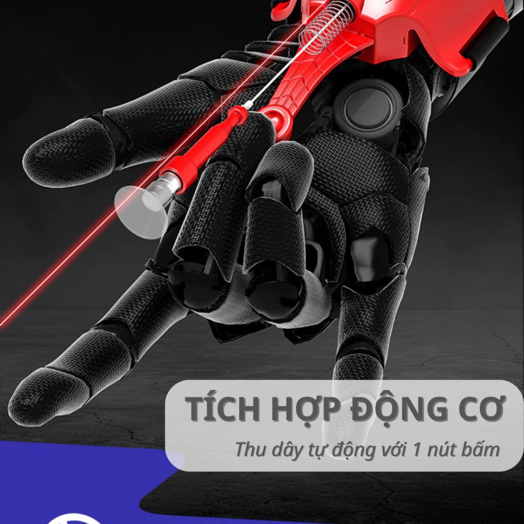Automatic Spider Web Shooting Toy, Spiderman Toy for Kids, Automatic String Retractor, With Spiderman Gloves