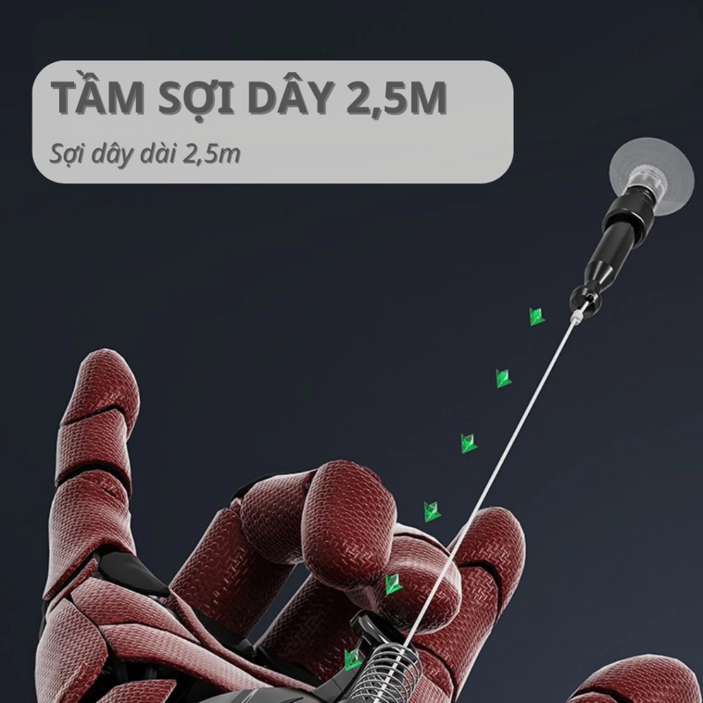 Automatic Spider Web Shooting Toy, Spiderman Toy for Kids, Automatic String Retractor, With Spiderman Gloves
