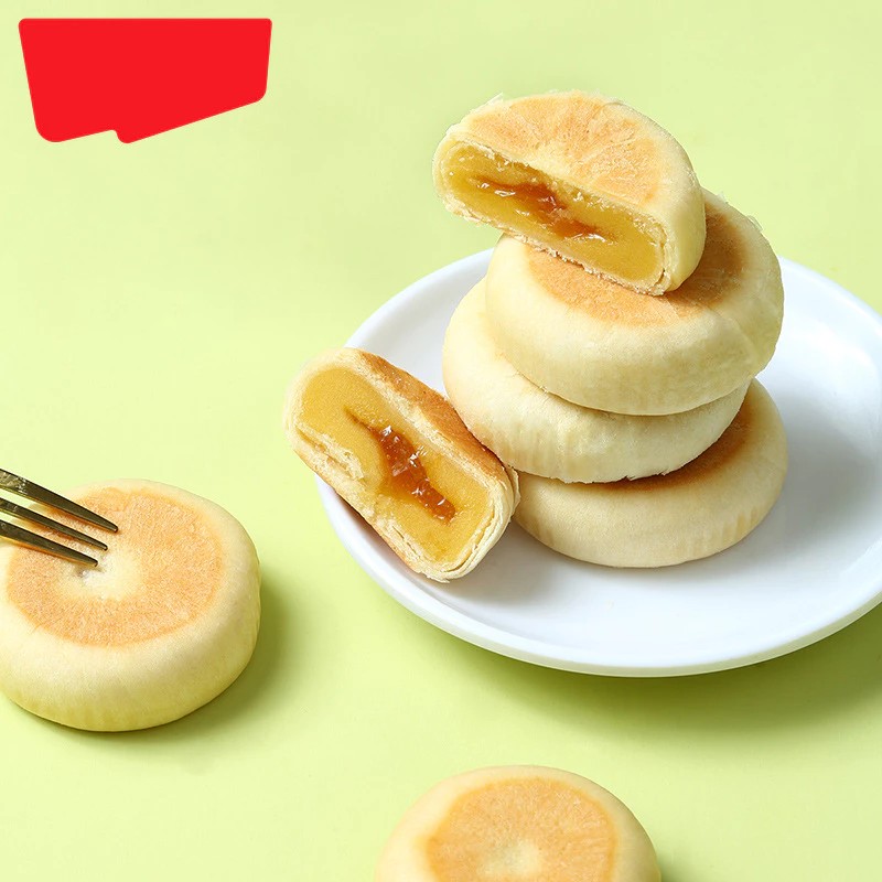 Sweet and Light Durian Mochi Cake, 500g Box for Durian Lovers