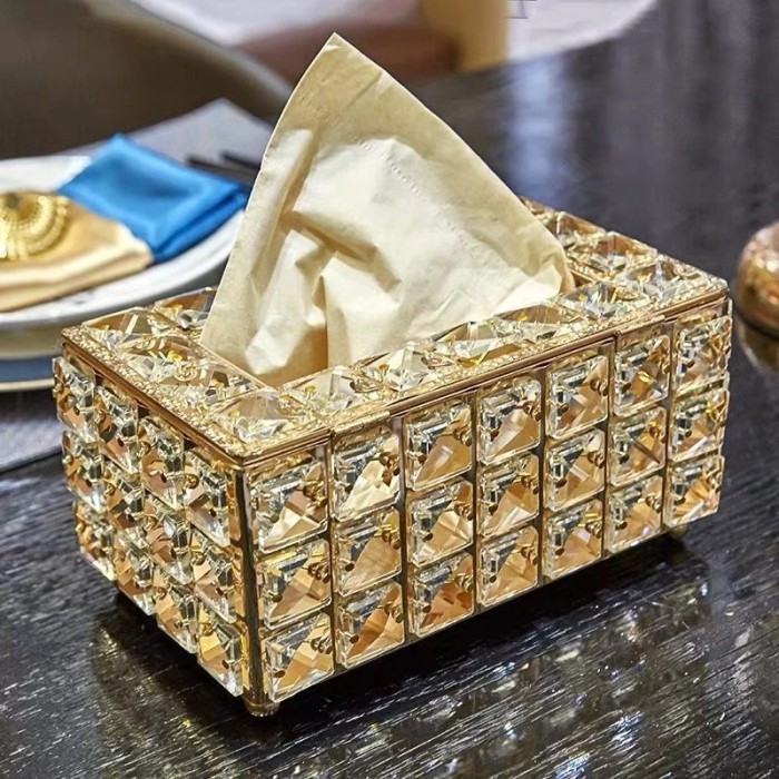 Luxurious Nordic style sparkling crystal studded paper box available