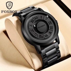 Foxbox Đồng Hồ Đeo Tay Nam Châm Chống Thấm Nước Bằng Thép Không Gỉ Dành Cho Nam