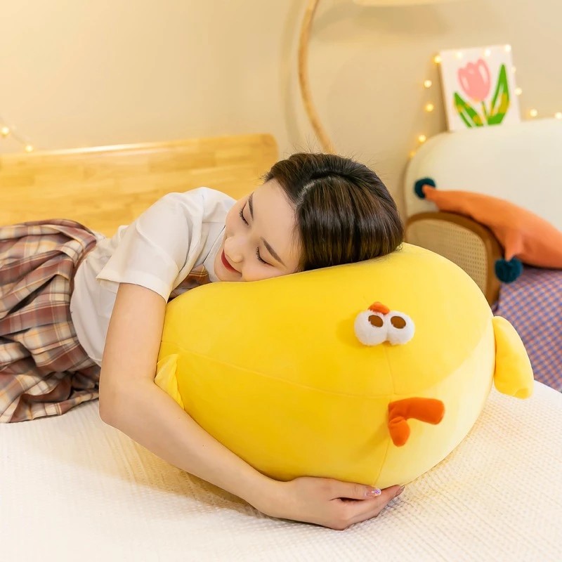 High quality big belly yellow chicken teddy bear