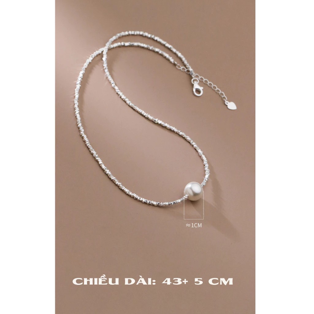 Super beautiful s925 Italian silver necklace with pearl pendant D9863 - AROCH Jewelry