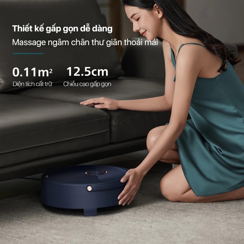 PHILIPS 6501 Massage Foot Bath - compact design, relaxing foot massage, heating with high capacity 800W