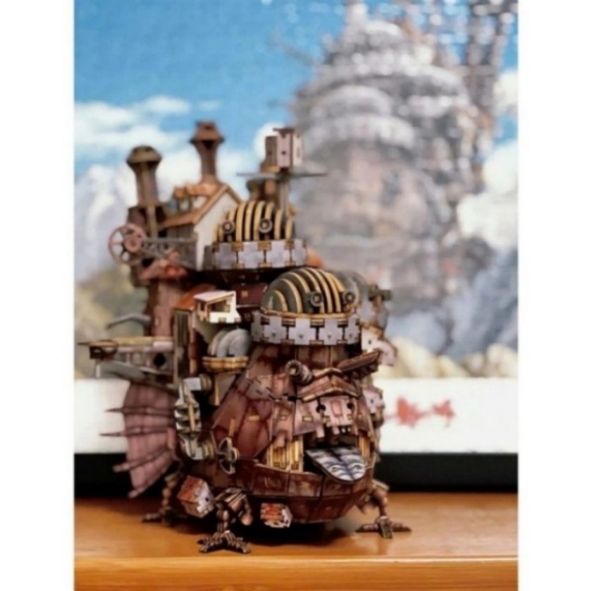 3D wooden model of "Howl's Moving Castle"